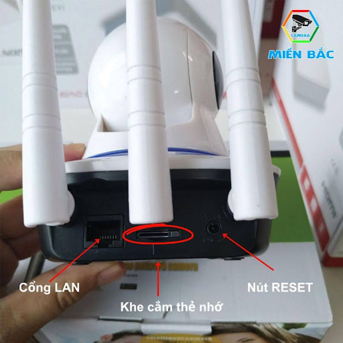 Khe cắm thẻ nhớ camera bị hỏng
